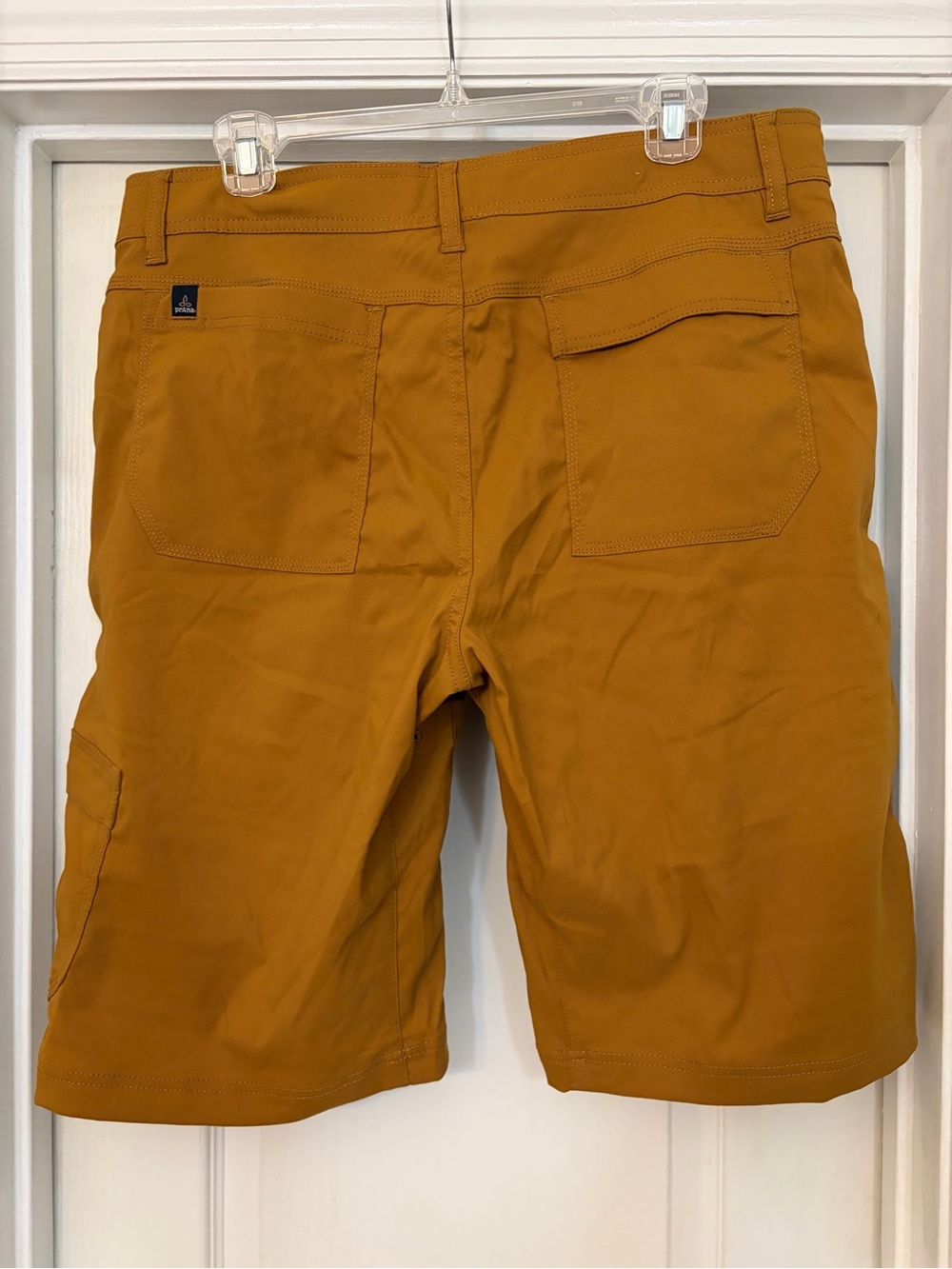 Prana Shorts Mens 34 Brown Zion Stretch Cargo Hiking Camping Belted Hiker 12 In - Picture 3 of 12